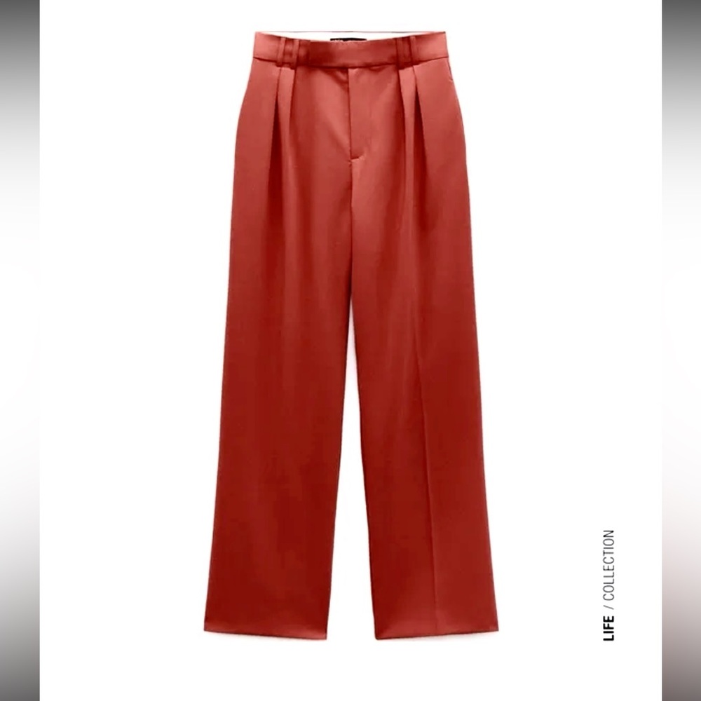 ZARA HIGHT WAISTED TROUSERS - Picture 1 of 15